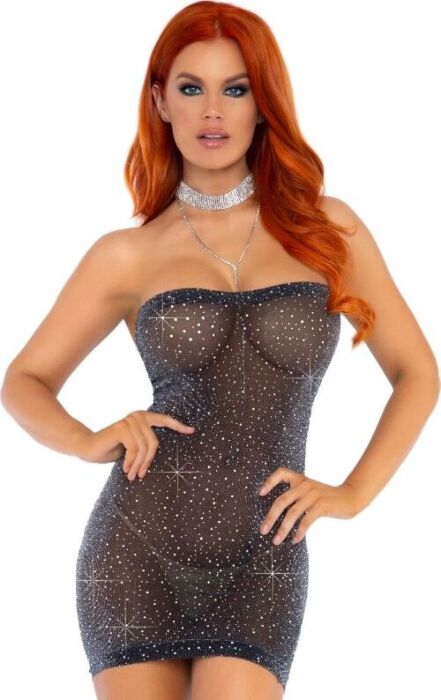 Robe tube Leg Avenue avec strass et lurex Robe tube Leg Avenue avec strass et lurex