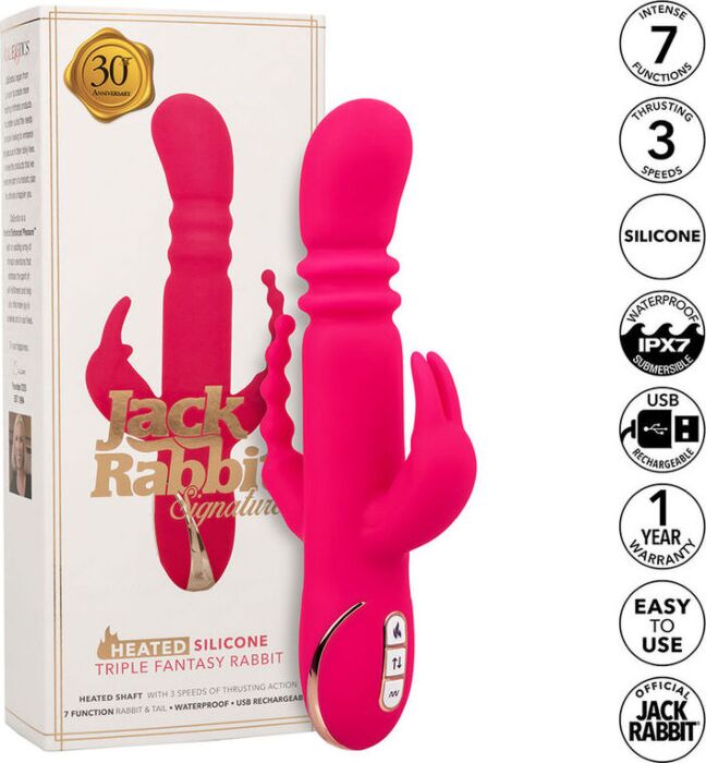 Vibrador Calentable Calexotics Jack Fantasy Rabbit