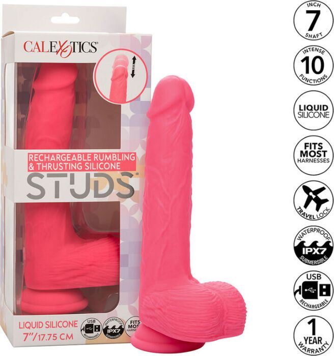 Vibrador Calexotics Studs Rosa 10 Vibraciones Vibrador Calexotics Studs Rosa 10 Vibraciones