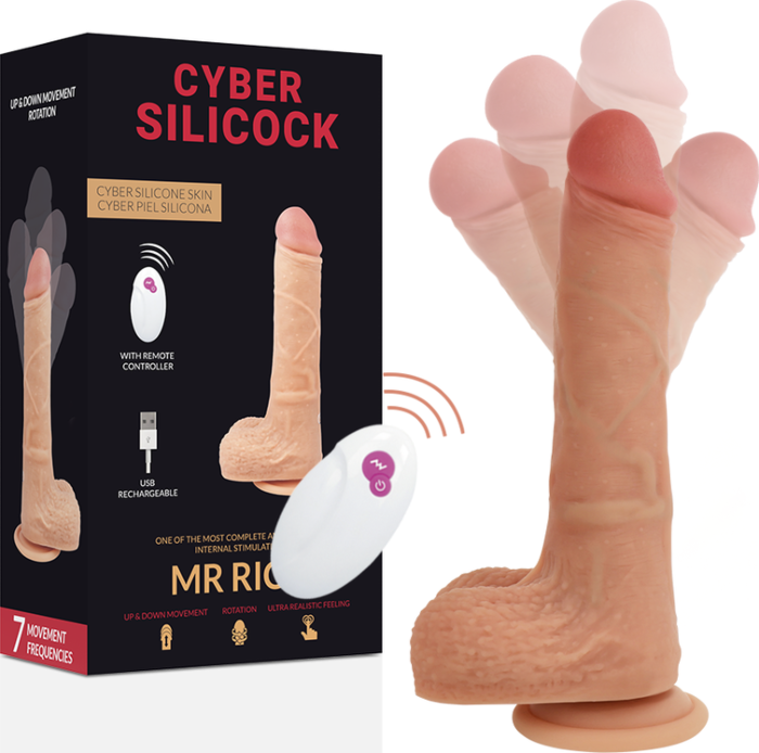 Vibrateur Cyber Silicock Mr Rick 20.9 cm avec télécommande Vibrateur Cyber Silicock Mr Rick 20.9 cm avec télécommande