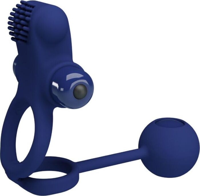 Vibrador Doble Anillo Pretty Love Remington Azul Vibrador Doble Anillo Pretty Love Remington Azul