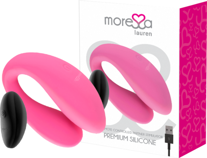 Vibrador Moressa Lauren Control Remoto Doble Placer