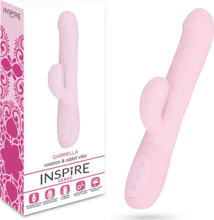Vibrateur Rabbit Inspire Gabriella avec stimulation clitoridienne