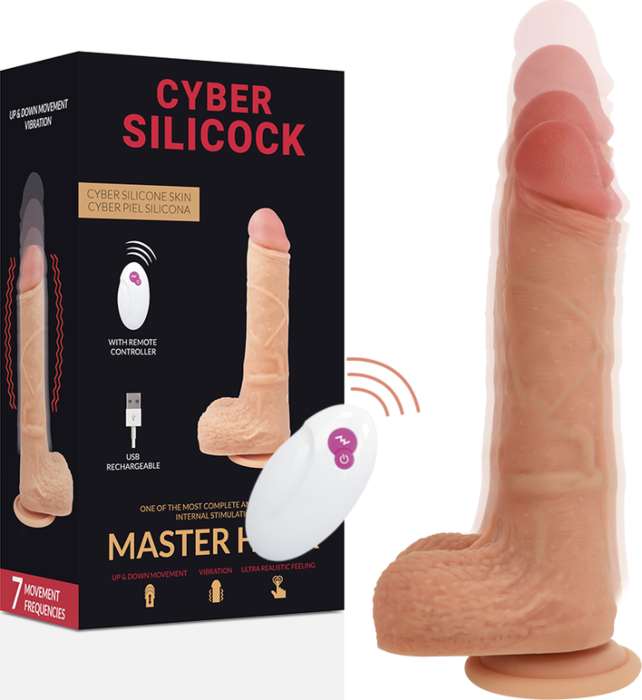 Vibrateur réaliste CYBER SILICOCK Master HUCK 20.9 cm