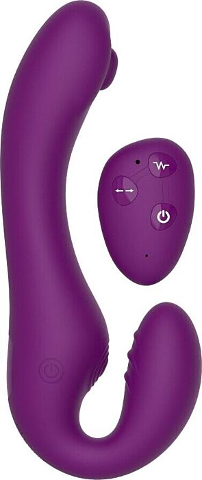 Vibrador Strapless XOCOON Morado con Control Remoto
