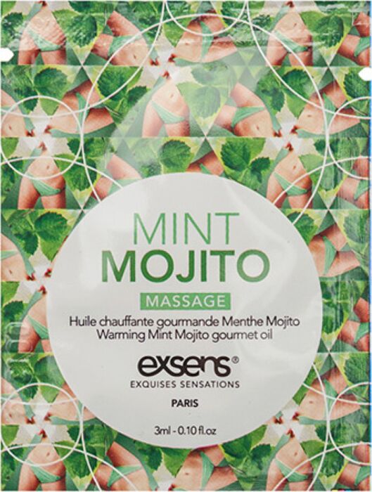 Warming Gourmet Massage Oil Mint Mojito Sachet 3 ml. Warming Gourmet Massage Oil Mint Mojito Sachet 3 ml.