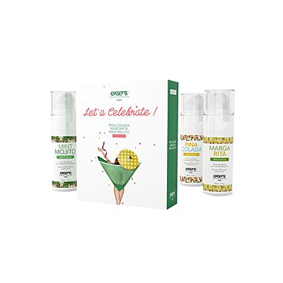 WARMING GOURMET MASSAGE OILS LET.S CELEBRATE! 3 X 30ML