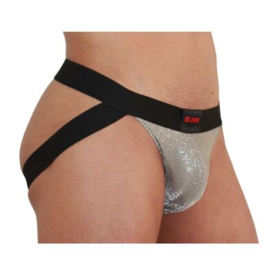 Jockstrap BURN 001 Brillant Beige/Noir - Style Audacieux