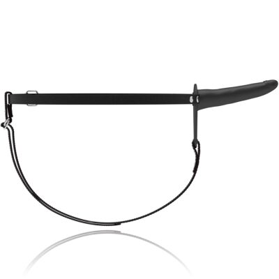 Fetish submissive arnãs silicona negro 15cm