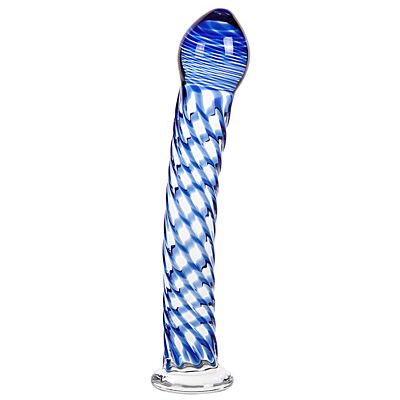 Gode en verre semi-courbé S Pleasures Crystal AQUARIUS