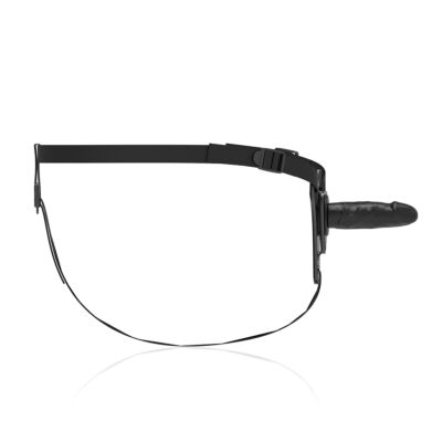 Fetish submissive arnãs silicona negro realistic 16cm