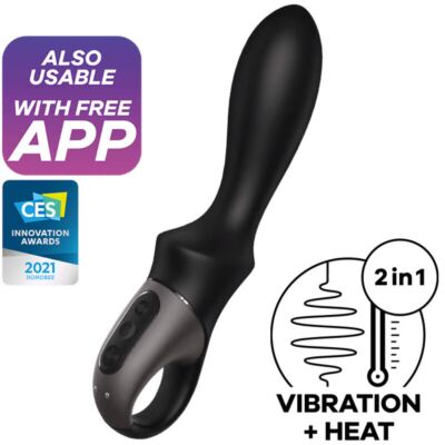 Vibromasseur anal ClimaxHeat - Noir