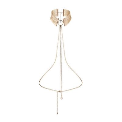 Collier en maille dorée