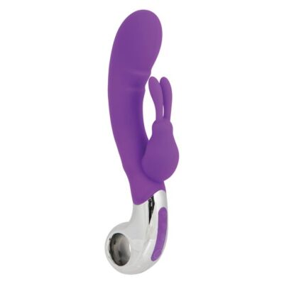 Embrassez vibrateur baguette avec le lapin rampante violet