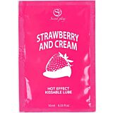 Lubrifiant SECRETPLAY Fraises & Crème 10ml - Usage dual