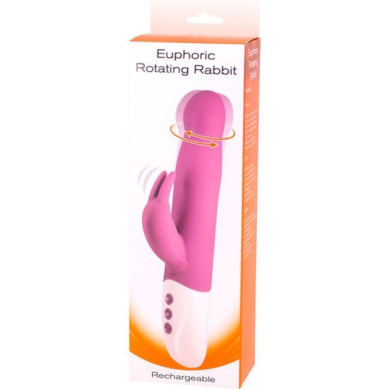 Euphoric vibrador conejito con rotación - morado