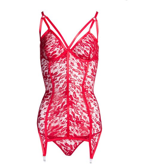 Leg avenue corps floral avec string rouge