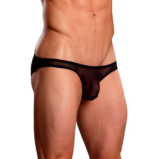 puissance Homme transparents bikini noir