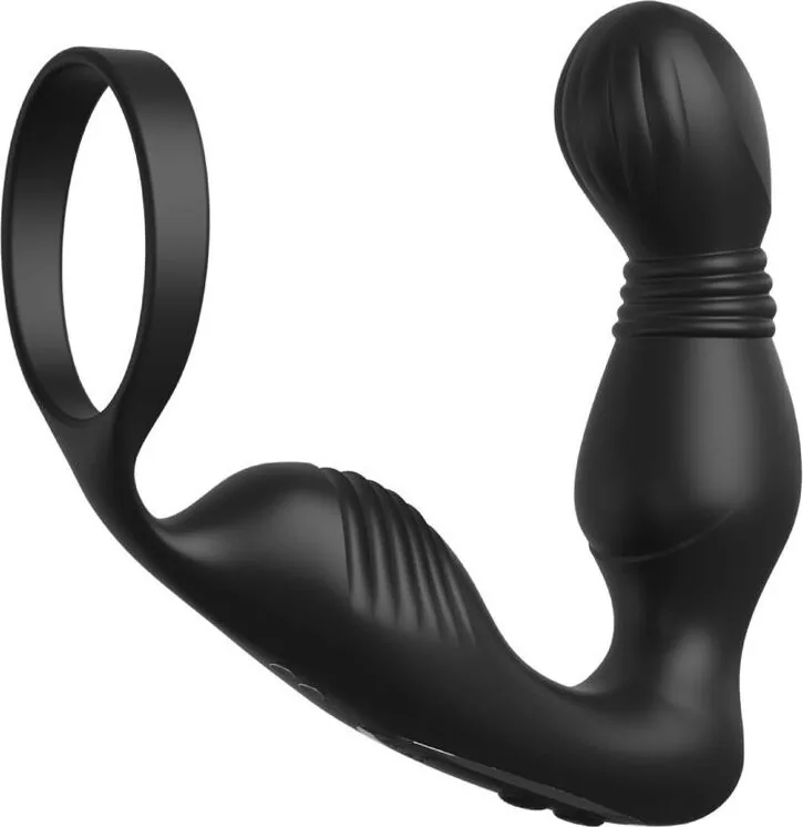 Masseur de prostate Ass-Gasm Pro P-Spot Milker, avec son anneau